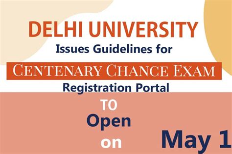 DU issues guidelines for 'centenary chance' exam; registration portal.